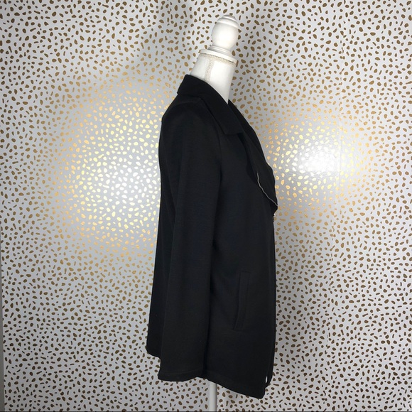 Doe + Rae - Black - Moto - Knit Zipper Jacket - Picture 5 of 7